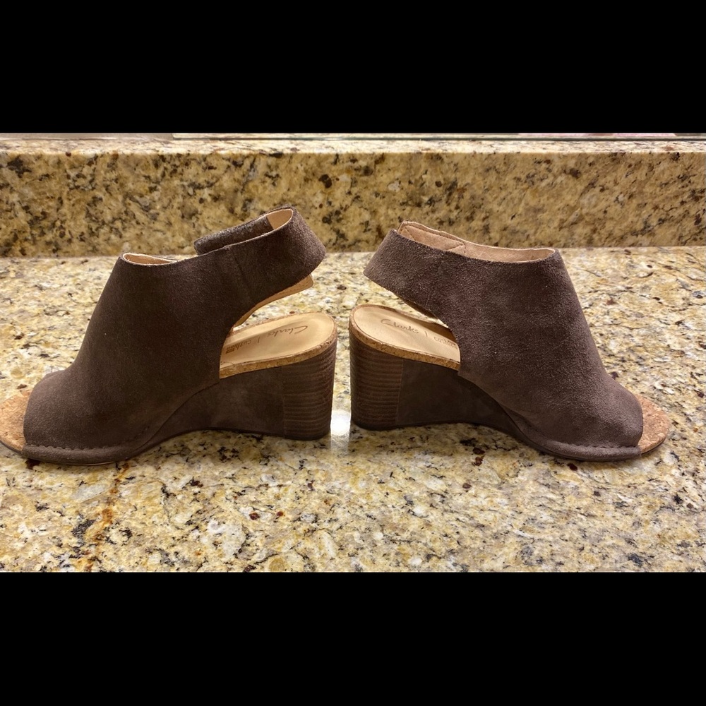 Clark Suede Wedges. - image 3